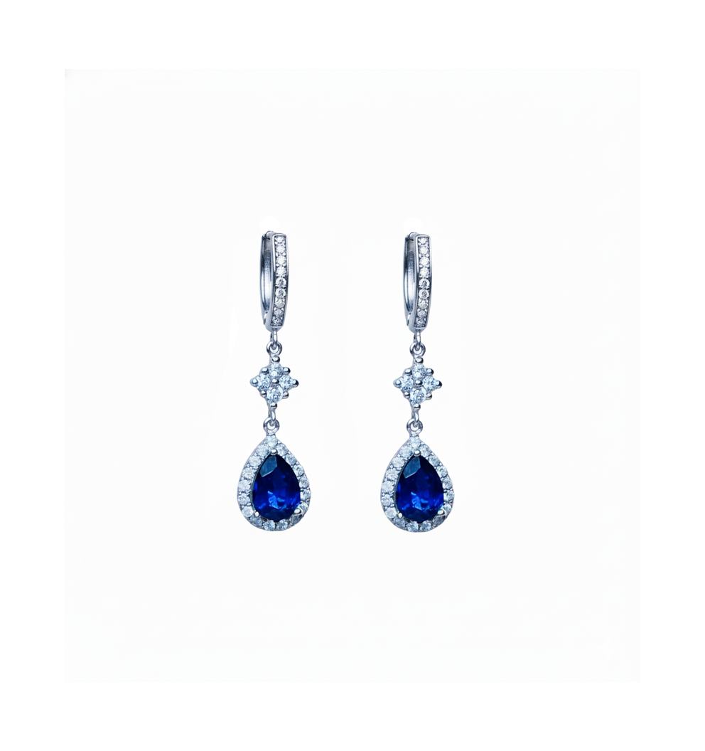 Aretes De Oro Blanco St Gallen - Elegancia Brillante