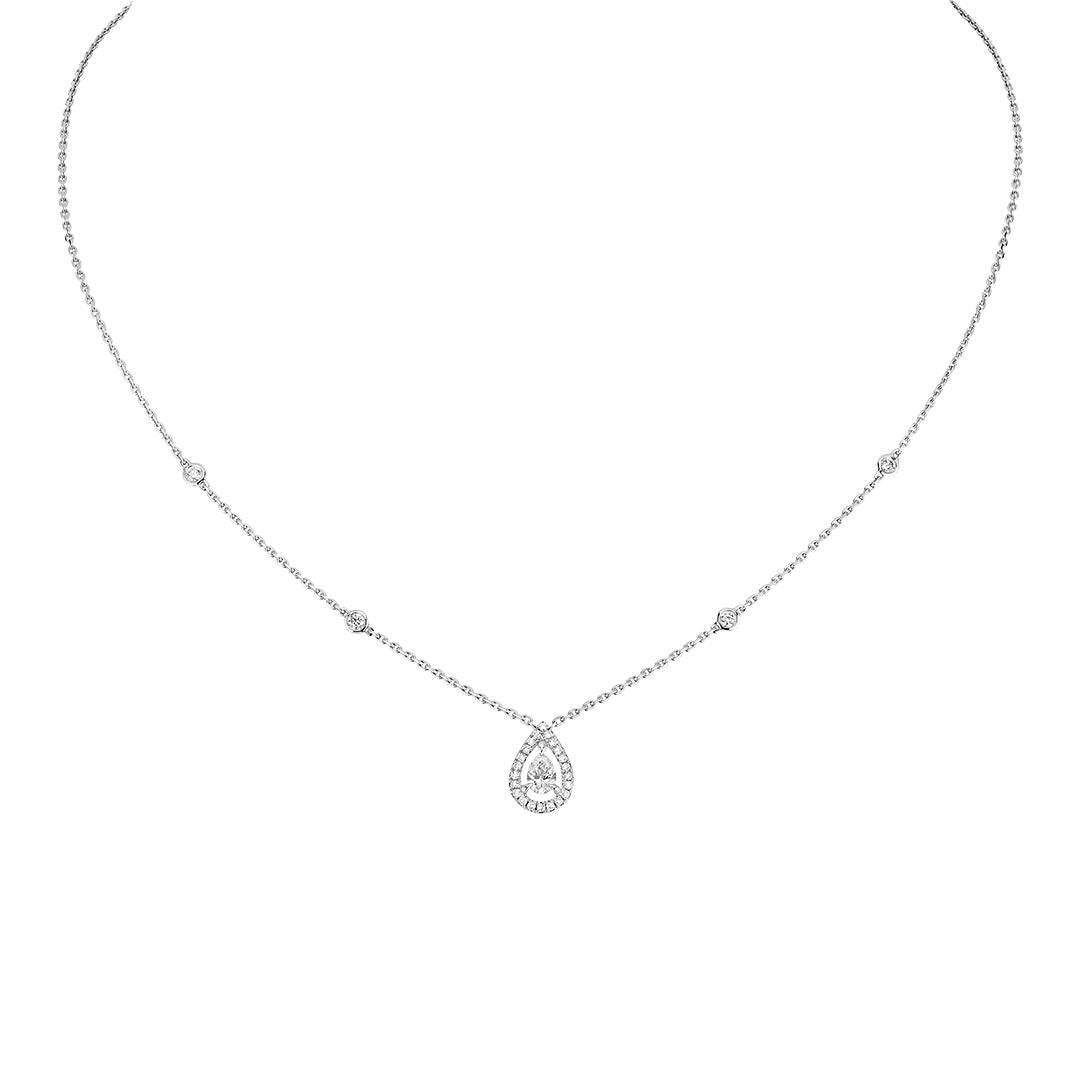 Collar Oro Blanco Diamante - Messika