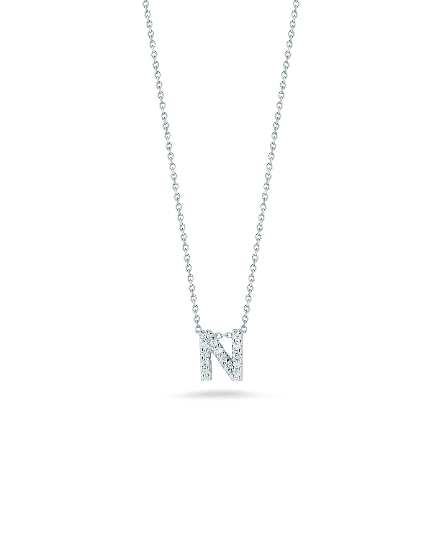 Colgante Roberto Coin Letra de amor N con diamantes