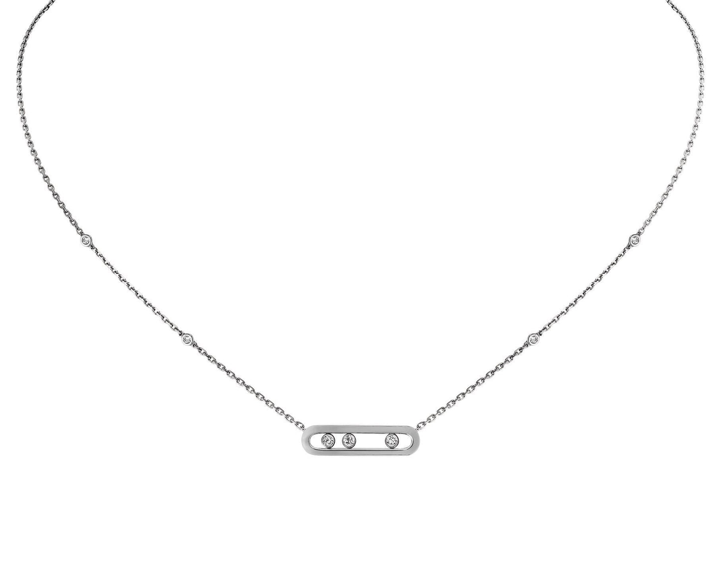 Collar Move Messika oro blanco