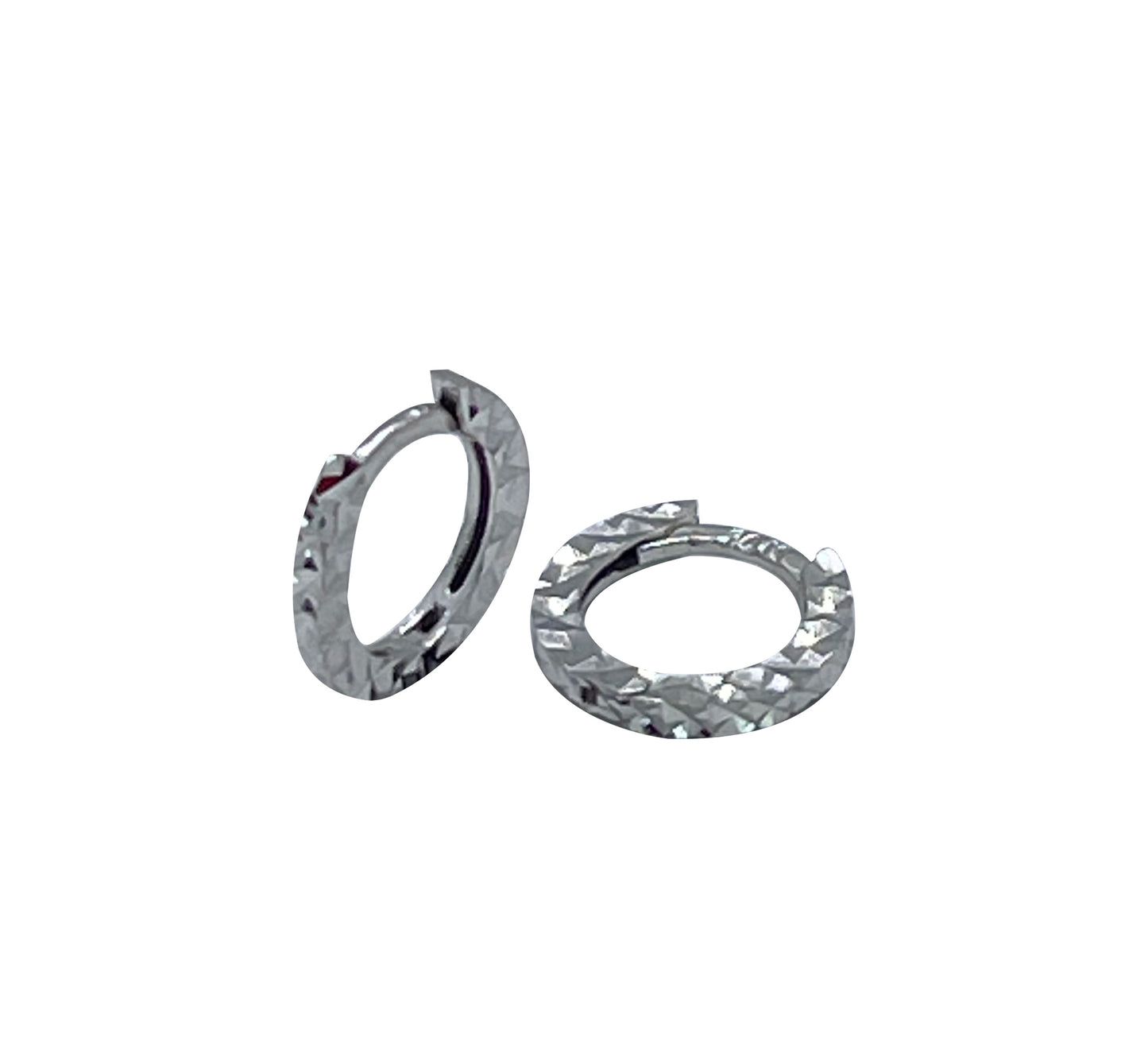 Huggies de oro blanco